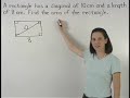 Area of a Rectangle - MathHelp.com - Geometry Help
