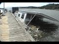 Rapid sinking of house boat