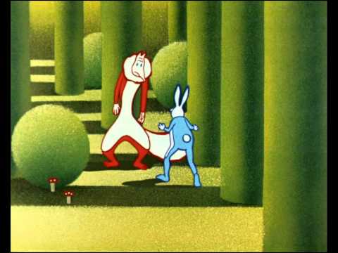 Кадр из мультфильма «Как лиса зайца догоняла»