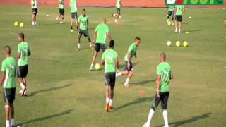 CM 2014 : RWA-ALG, J-1, séance d'entrainement à l'Amahoro Stadium