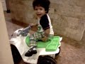 Funny Baby Dare Devil Riding ATV Dirt Bike! 14 months! Funny
