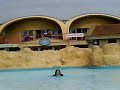 Poppy swimming at thorpe park beach