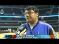 Niños triquis juegan partido de cascarita contra los Spurs de San Antonio