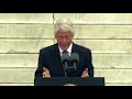 Bill Clinton at MLK Commemoration - 50th Anniversary of March on Washington