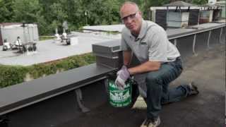 How To Repair Flat Roof Leaks Inexpensively With 18 Flashing Cement Karnak Youtube