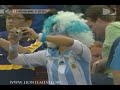 Debut de Lionel Messi en la Seleccion Argentina, Y jugadas!