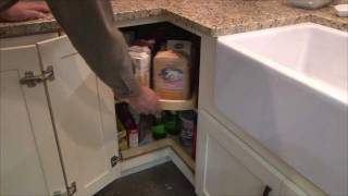 Super Lazy Susan Cabinet with Wood Shelf - Homecrest