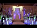 Blue crystal wedding. Chicago wedding decorations by SaniMar Decor Studio.