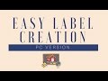 Create Labels - PC Version