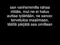 Anssi Kela - puistossa (lyrics)