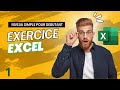 Exercice excel avec corrig? Excel niveau simple pour d?butant 1