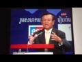 Mr. Kem Sokha on Live Debate