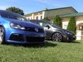 2012 Volkswagen Golf R versus Golf GTI Nose to Tush Drag Race