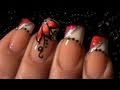 Red & White French Manicure Flower Nail Art Design Tutorial
