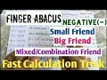 Finger Abacus (18)  Learn Combination  Big friends Small friends Subtraction Case formulas