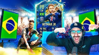 OMG 98 NEYMAR!!! &amp; I PACKED 2 LIGUE 1 TOTS!! FIFA 20 Ultimate Team