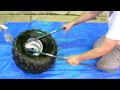 How to remove ATV tire from wheel.MOV