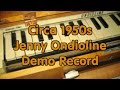 1950s Jenny Ondioline Demo Record - Synthesizer Precursor - 2009