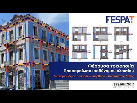 FespaT – Παραδείγματα μοντελοποίησης κτιρίων από φέρουσα τοιχοποιία