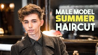 BEST Male Model Summer Haircut &amp; Hairstyle | Mens Hair | BluMaan 2018