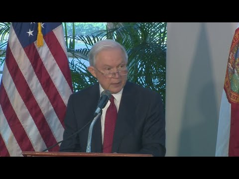 WebExtra: Atty. Gen. Jeff Session Talks 'Sanctuary Cities' during Miami Stop - عرب توداي -حمل اي فيديو من اليوتيوب