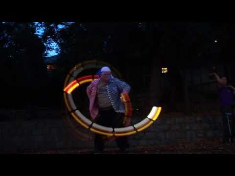 LED POI Echo Effect Test at Inokashirapoi