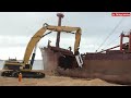 Ship Breaking by Demolition Shear