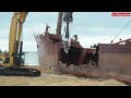 Ship Breaking by Demolition Shear