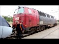 DSB: Old MZ 1425 locomotive and IC4 train
