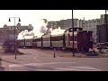The Polar Express steams into Portland, Maine