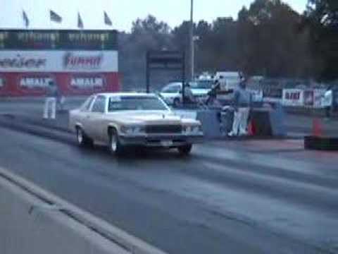 My 78 Deville that ran a best of 10.34 @ 127 and 1.34 60ft time with a 512 ci Cadillac motor, normally aspirated .050 over 500 Caddy, factory cast crank, 