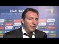Belgium's Marc WILMOTS Final Draw reaction (French)