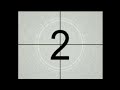 Movie countdown with sound