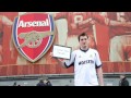 Arsenal fan wears Tottenham shirt outside Emirates to apologise to girlfriend