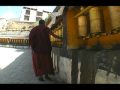 TIBETAN MONK SPINNING MANI WHEELS
