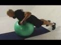 Dumbbell Rows on Swiss Ball
