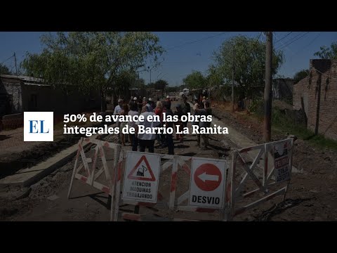 50 % DE AVANCE EN LAS OBRAS INTEGRALES DE BARRIO LA RANITA