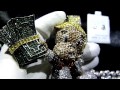 CUSTOM Lab Made Diamond RICHIE RICH Pendant+Cluster Chain+Bracelet+360 ring ...