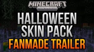 Minecraft (Xbox 360) - Halloween Skin Pack Fanmade Trailer! (Machinima/Gameplay