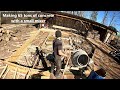 Installing a Concrete Pad to the Sawmill shed