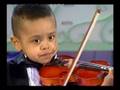 Andre Rieu & 3 year old violinist, Akim Camara 2005 