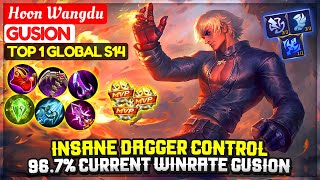 Insane Dagger Control, 96.7% Current Winrate Gusion [ Top 1 Global Gusion S14 ] Hoon Wangdu