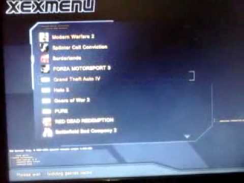 My Jtag Xbox 360 Booting Into Freestyle dash and XeX Menu. Also My Mod Menu 