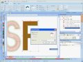 Sierra Embroidery Office software - Auto Outline on Digitized Fonts
