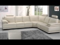 Modern White Leather Sectional Sofa VGYIA31