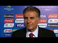 Iran's Carlos QUEIROZ Final Draw reaction (Portuguese)