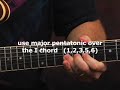 How to play lead electric blues guitar solo skills lesson