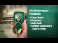 Extech EX200 Multi-Function Digital Mini MultiMeters with IR Thermometer