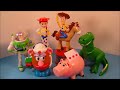 1999 DISNEY'S TOY STORY 2 SET OF 6 CANDY DISPENSERS MCDONALD'S HAPPY MEAL TOY'S VIDEO REVIEW