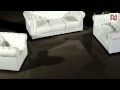Paris 3 Modern White Leather Sectional Sofa VG2T2371